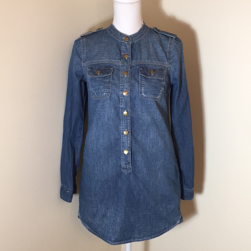 GAP 1969 Denim Tunic Shirt, Size XS